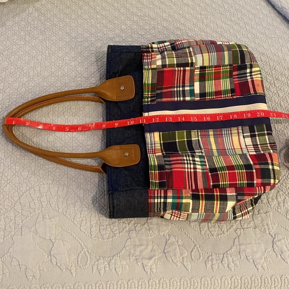 Vintage G.H.Bass Heritage Collection Madras Plaid handbag - Picture 11 of 14